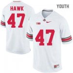 Youth NCAA Ohio State Buckeyes A.J. Hawk #47 College Stitched Authentic Nike White Football Jersey HD20H02GK